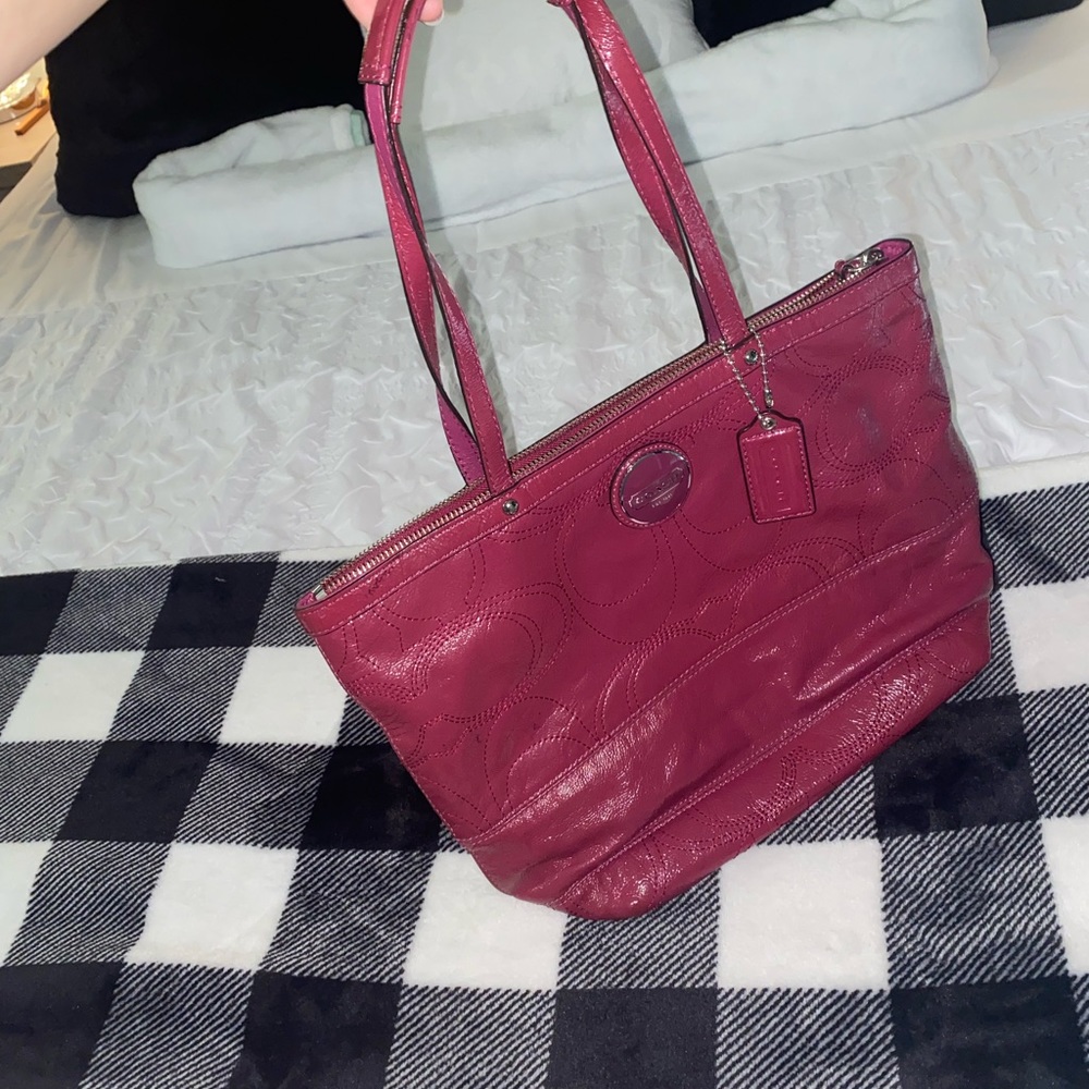 Pink Coach Tote